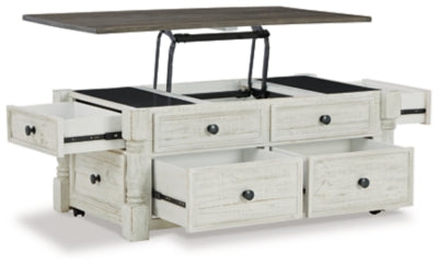 Ashley Havalance White Gray Lift-Top Coffee Table