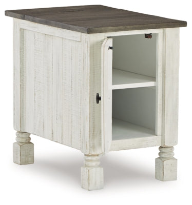 Ashley Havalance White Gray Chairside End Table