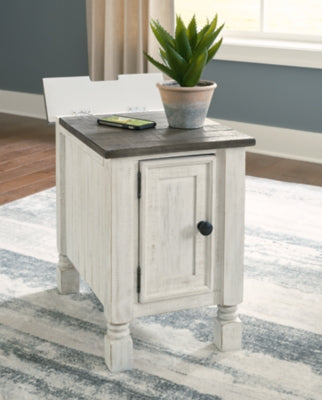 Ashley Havalance White Gray Chairside End Table