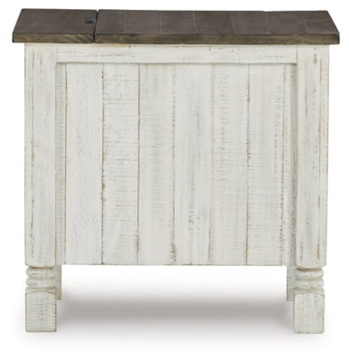 Ashley Havalance White Gray Chairside End Table