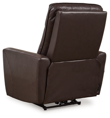 Ashley Pisgham Chocolate Power Recliner
