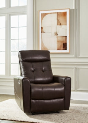 Ashley Pisgham Chocolate Power Recliner