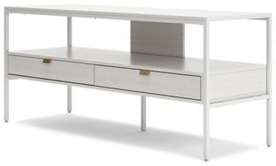 Ashley Deznee White 60" TV Stand