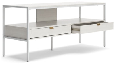 Ashley Deznee White 60" TV Stand