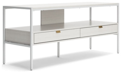 Ashley Deznee White 60" TV Stand