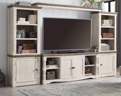 Ashley Havalance Two-tone 4-Piece Entertainment Center
