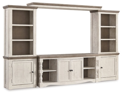 Ashley Havalance Two-tone 4-Piece Entertainment Center