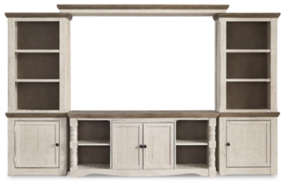 Ashley Havalance Two-tone 4-Piece Entertainment Center